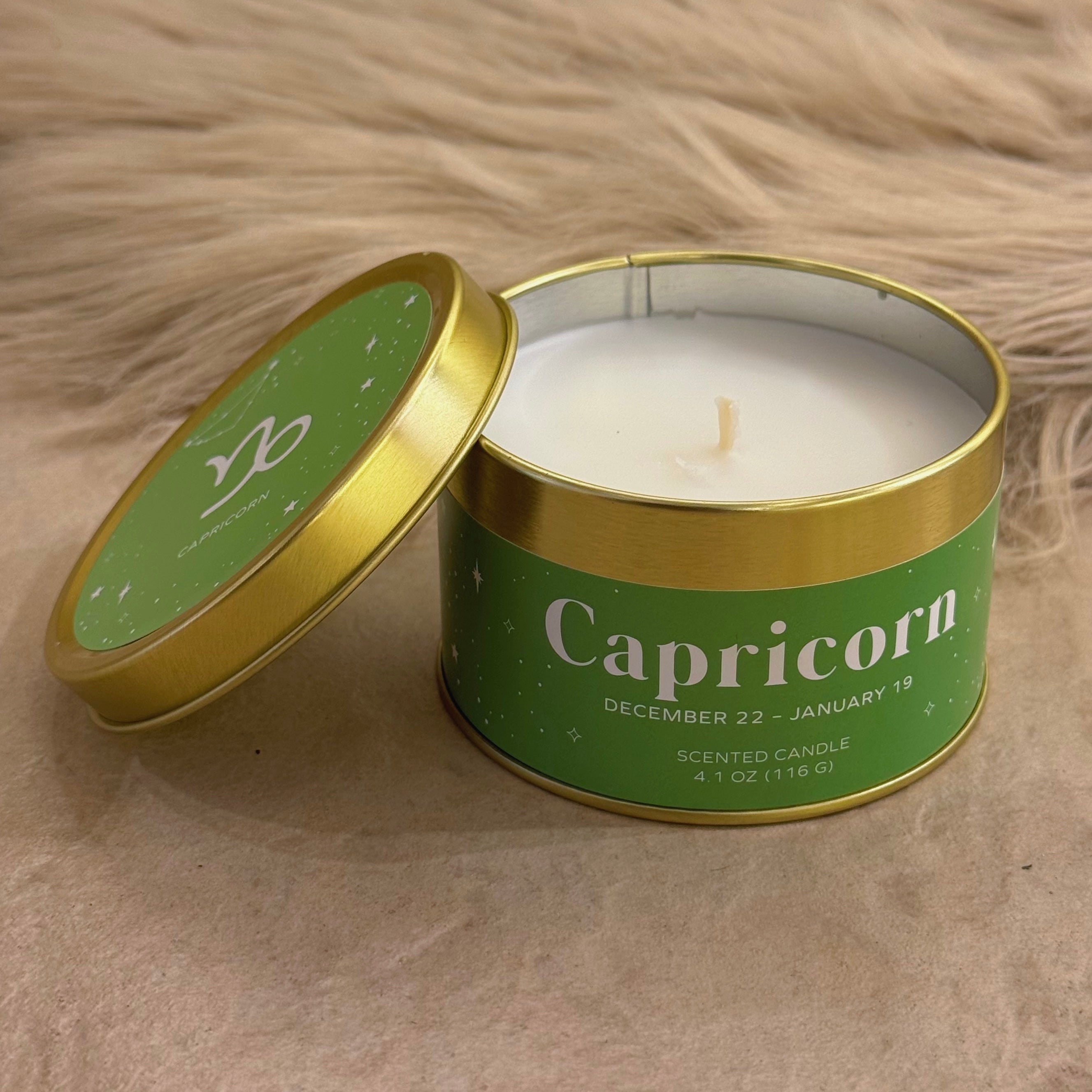 CAPRICORN ZODIAC SCENTED candle