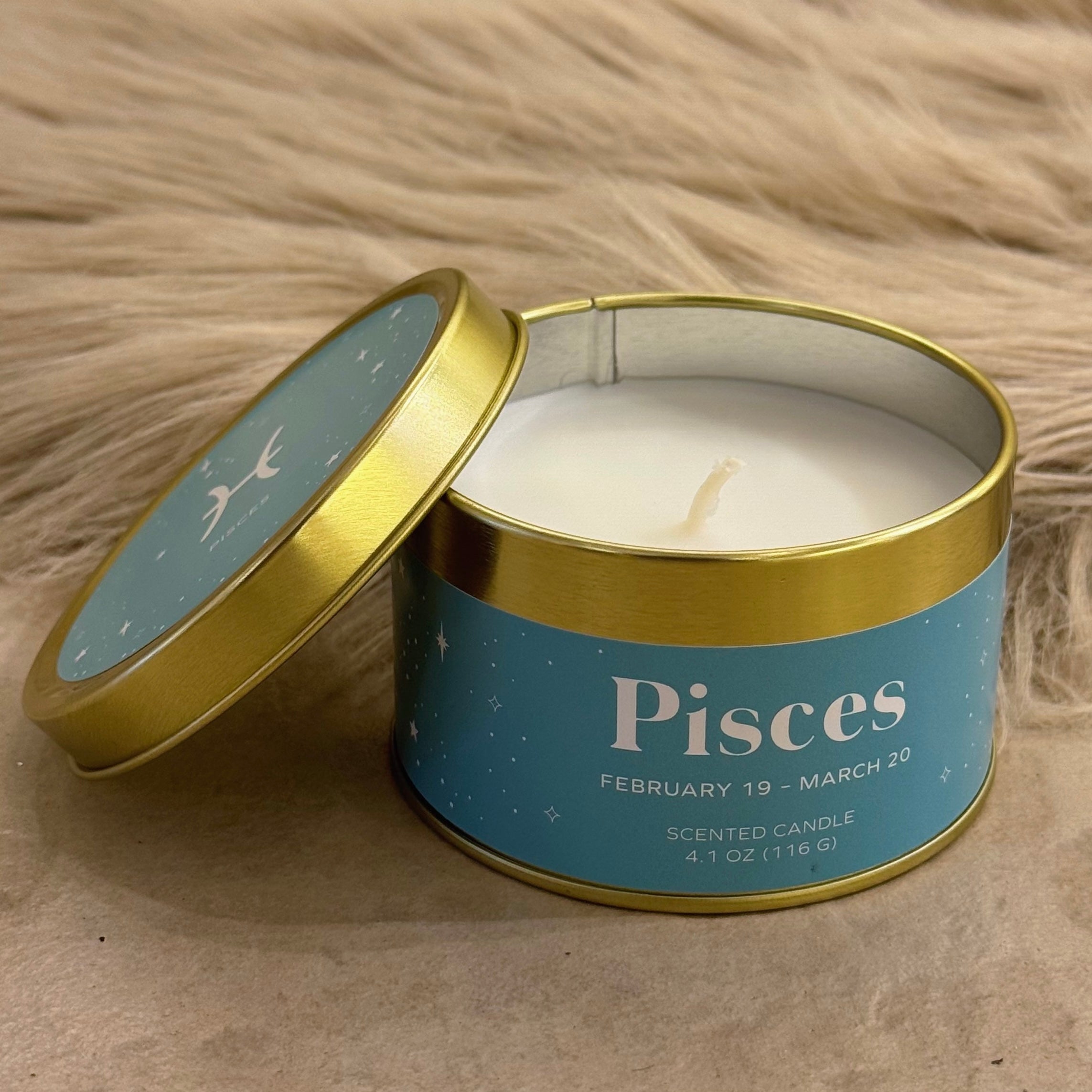 PISCES ZODIAC SCENTED candle