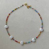 SEASHELLS MULTICOLOR CRYSTAL necklace