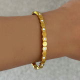 GOLD EMMA CRYSTAL bangle