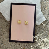 GOLD KNOT STUD earrings