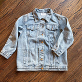 OVERSIZED BUTTON UP DEMIN jacket