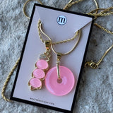 JEDEN ROUND PINK JADE set