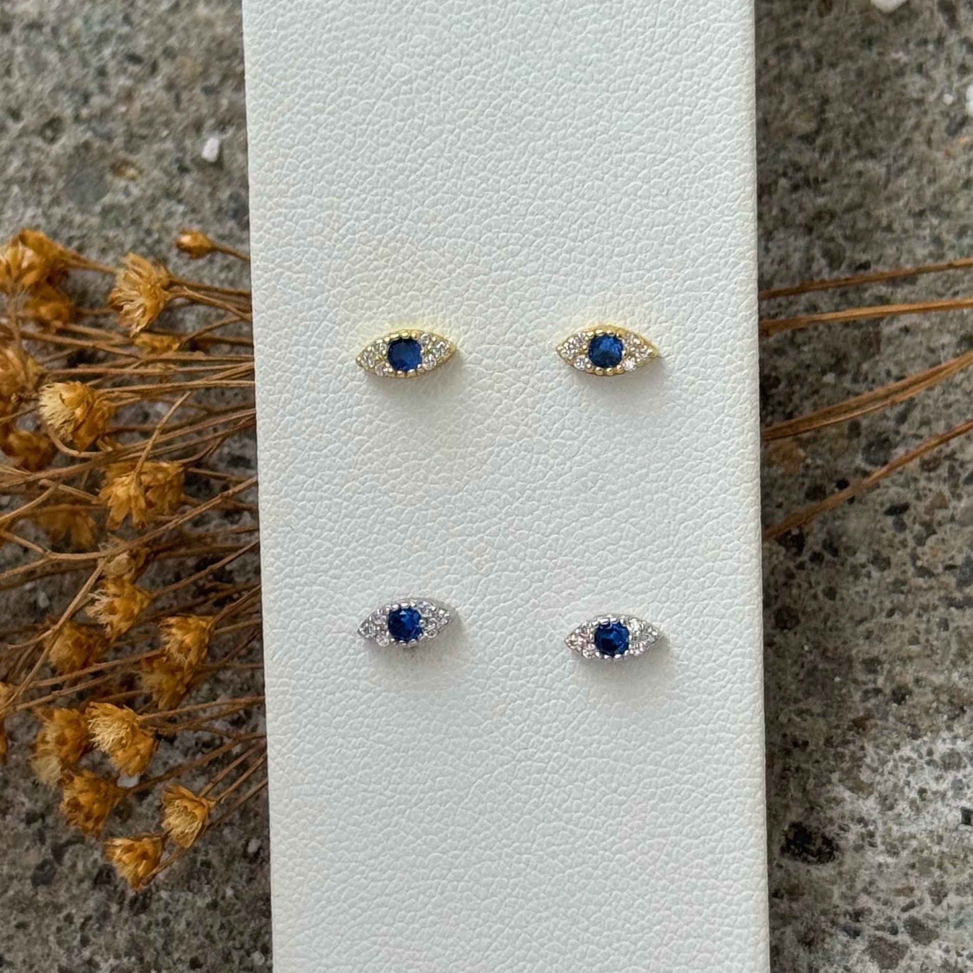 EVIL EYE SUPER MINI STUD earrings