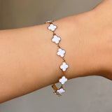 GOLD WHITE LUCKY bracelet