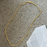 2MM TWISTED GOLD STERLING necklace
