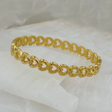 GOLD HEART bangle