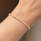 3MM GOLD PEARL BEADED bracelet