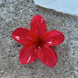 RED FLOWER hair clip