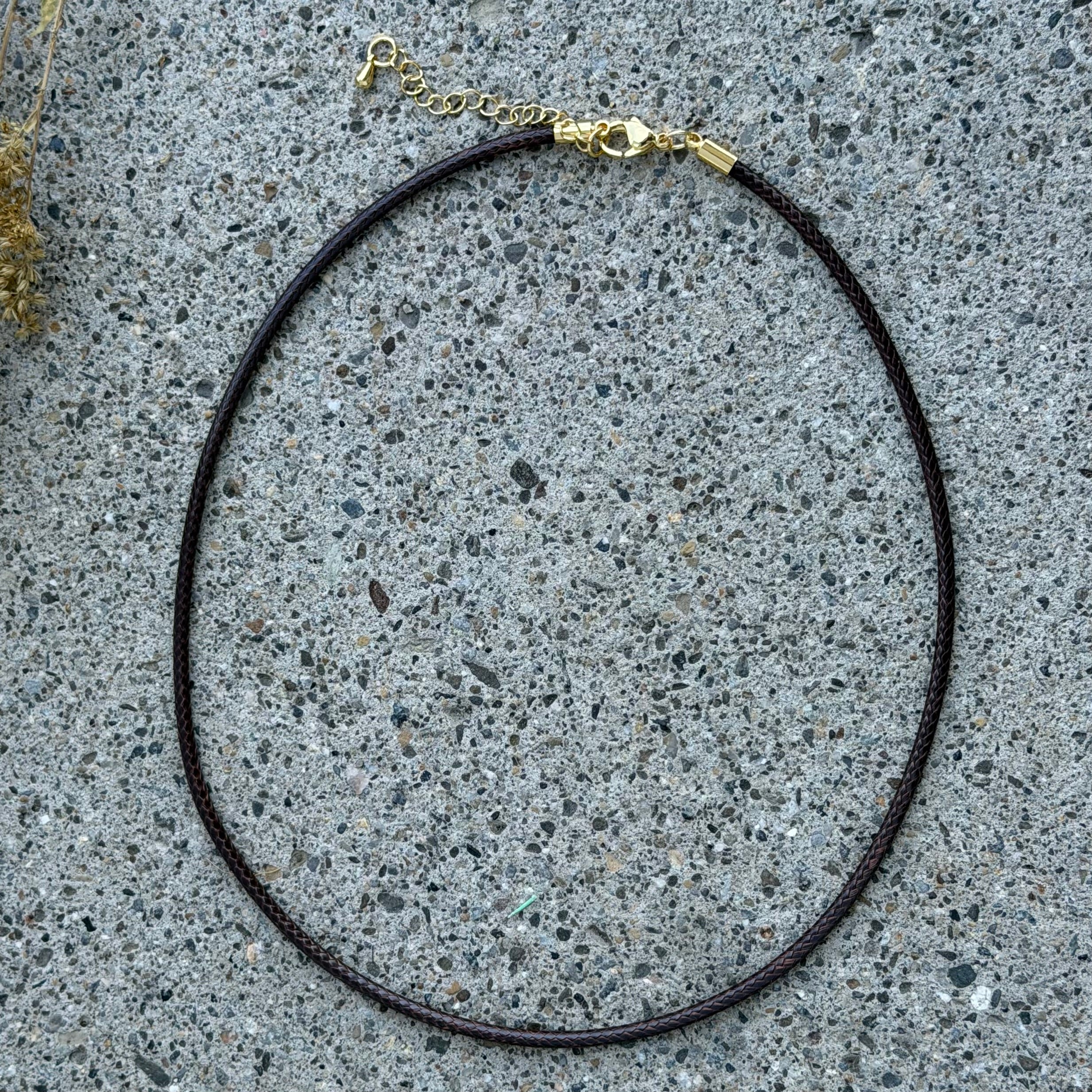 3MM BLACK CHORD necklace