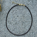 3MM BLACK CHORD necklace