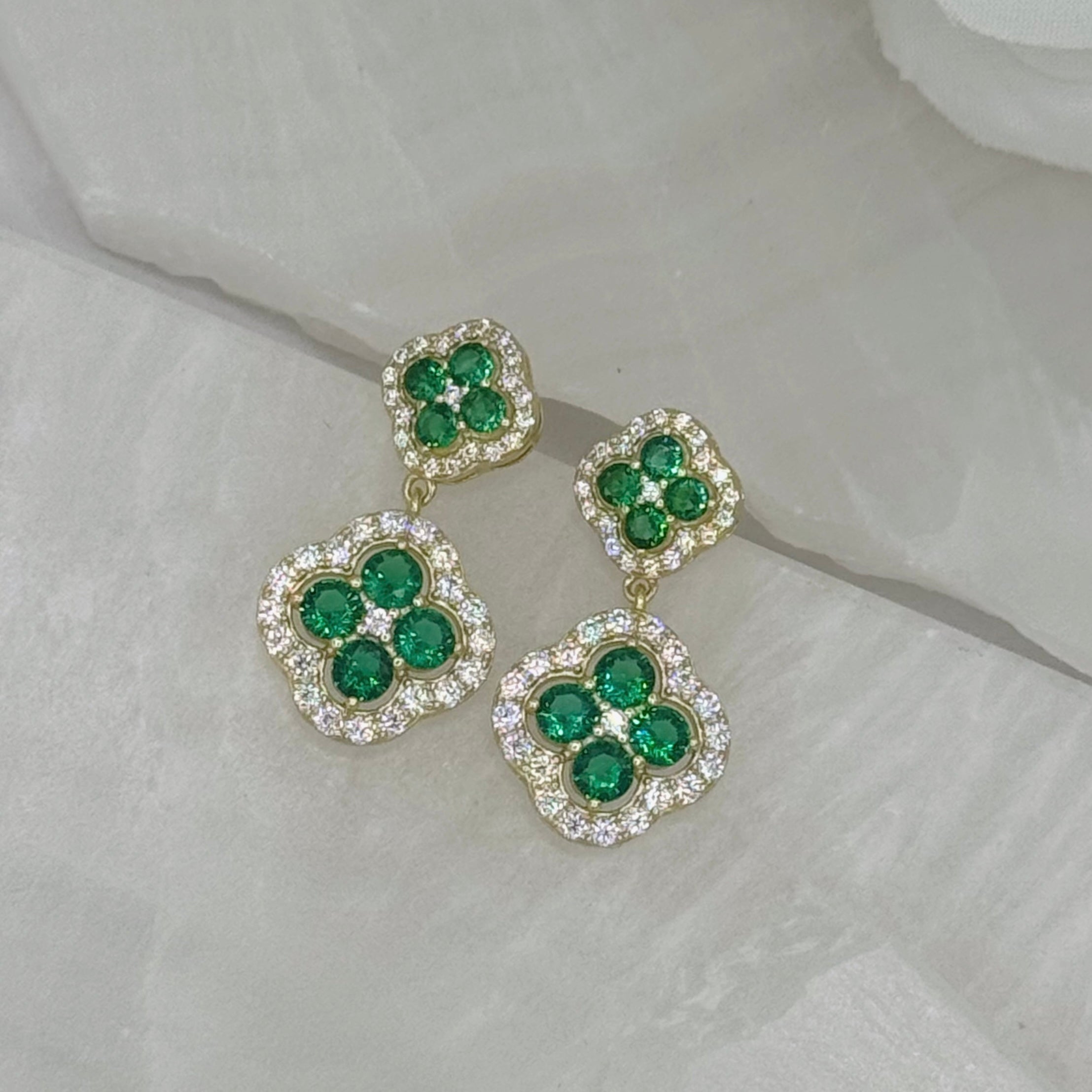 EMERALD LUCKY LUXE earrings