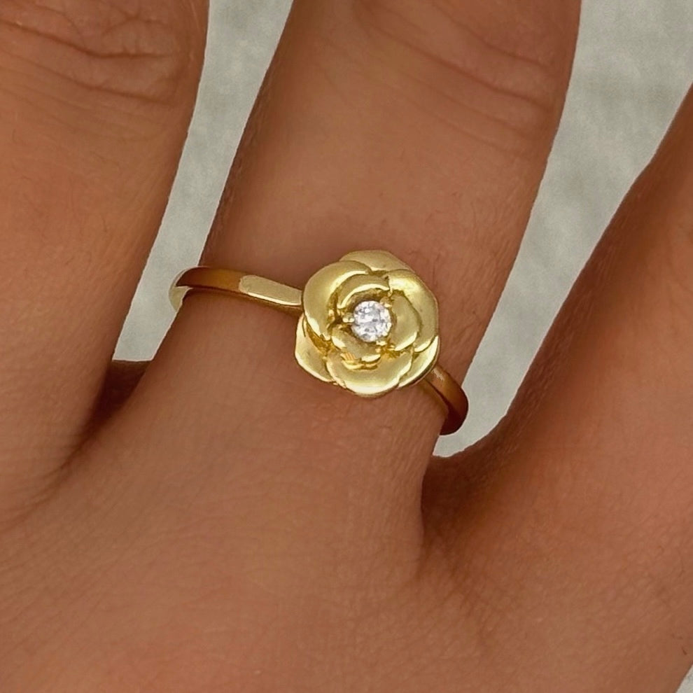 GOLD ROSE ring