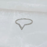 SILVER CRYSTAL VALENTINA ring