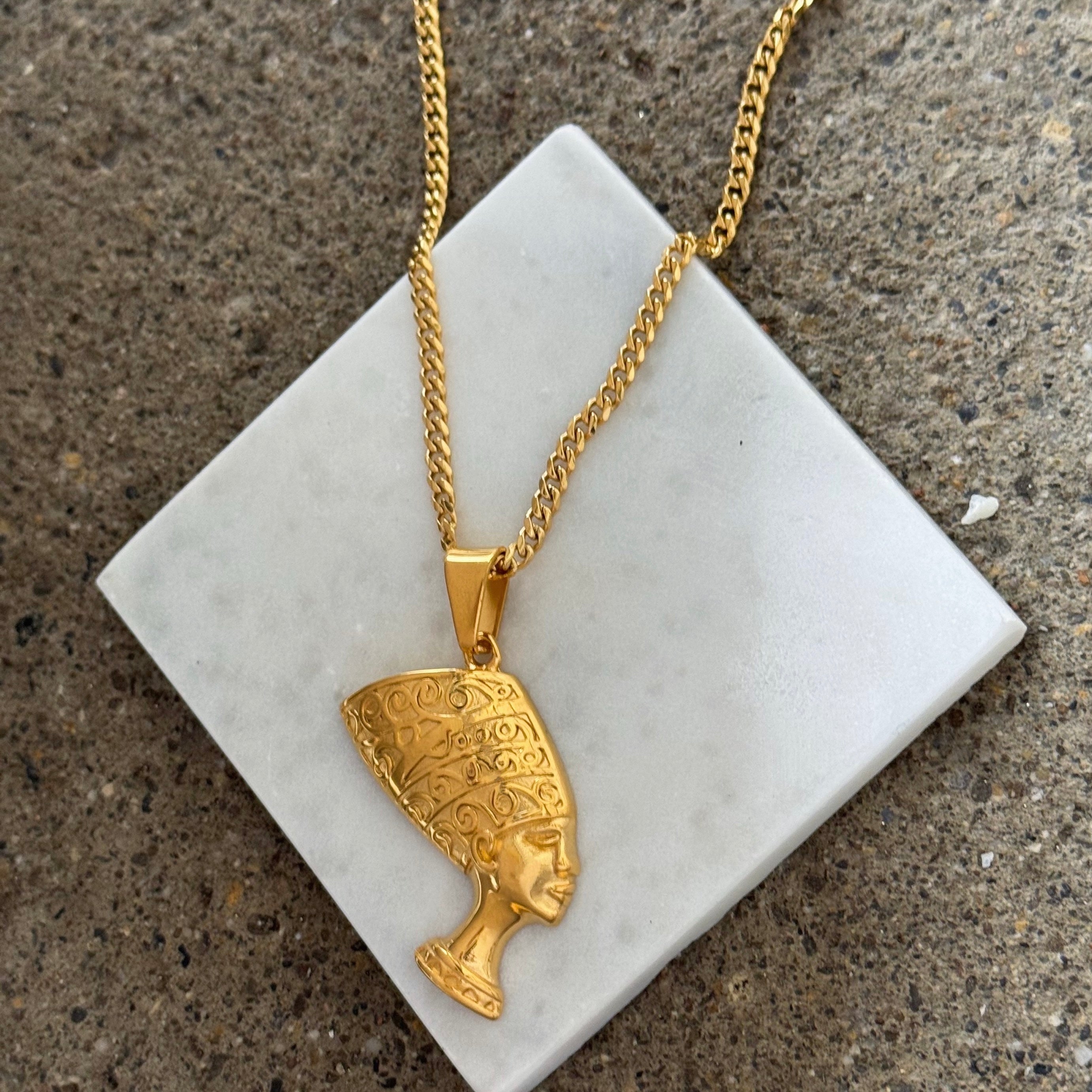 GOLD NEFERTITI II necklace