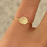 GOLD JENNA TEXTURED ring