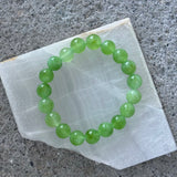 10MM GREEN PERIDOT BEADED bracelet