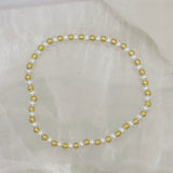 GOLD BEADED MINI PEARLS bracelet