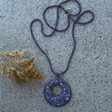 AMETHYST MOON BEADED necklace