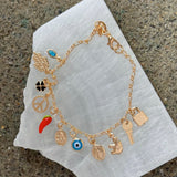 GOLD CHARM bracelet