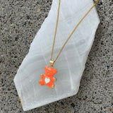 ORANGE TEDDY necklace
