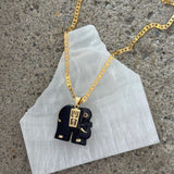 ELEPHANT BLACK JADE necklace