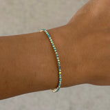 SEA GLASS BLUE CRYSTAL bracelet
