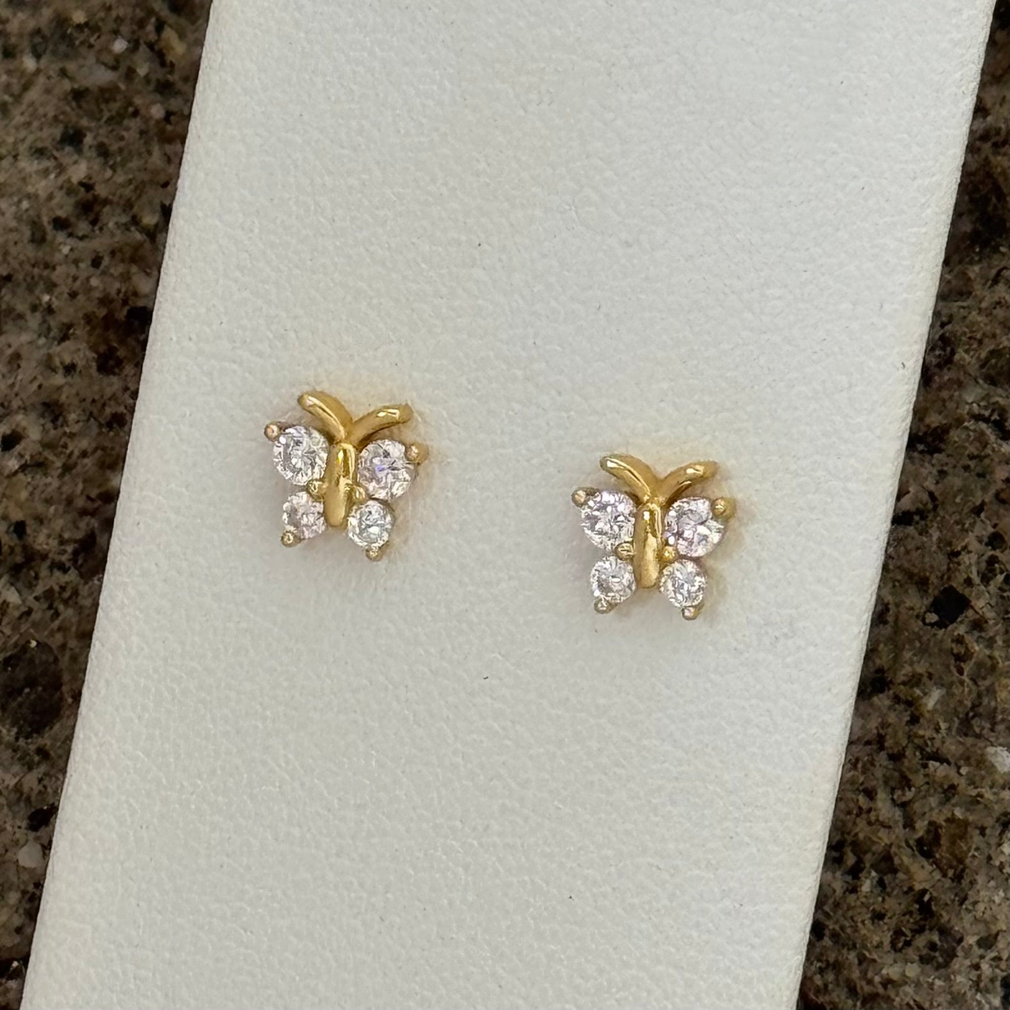 GOLD REBIRTH BUTTERFLY STUD earrings