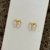 GOLD REBIRTH BUTTERFLY STUD earrings