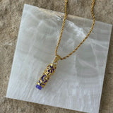 DRAGON AMULET PURPLE JADE necklace