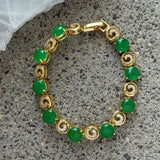 SWIRL GREEN JADE bracelet