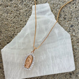 BLESSED MOTHER CRYSTAL necklace