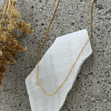 GOLD THIN FIGARO chain
