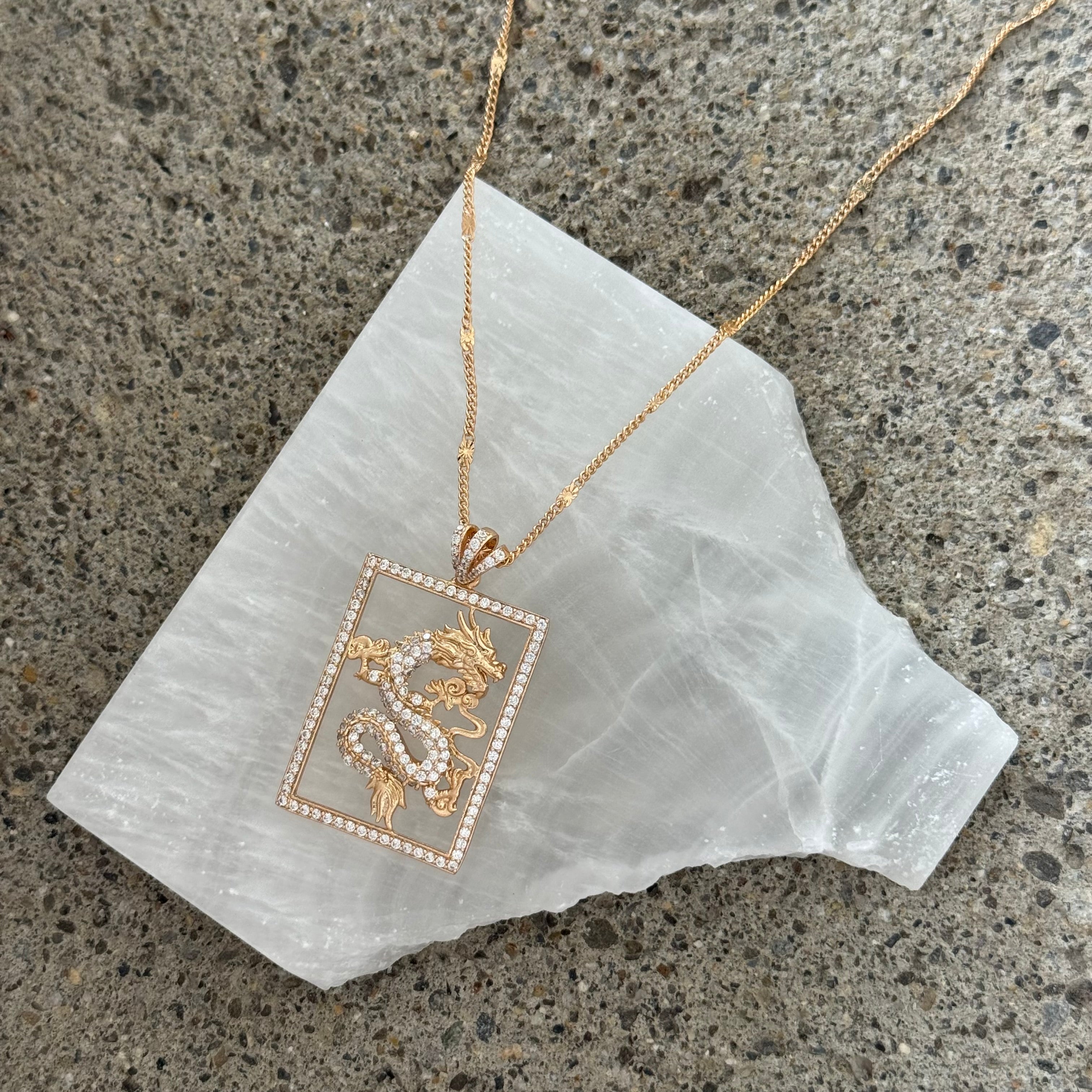 GOLD POWER DRAGON necklace