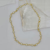 6MM GOLDEN ROUND PEARL necklace