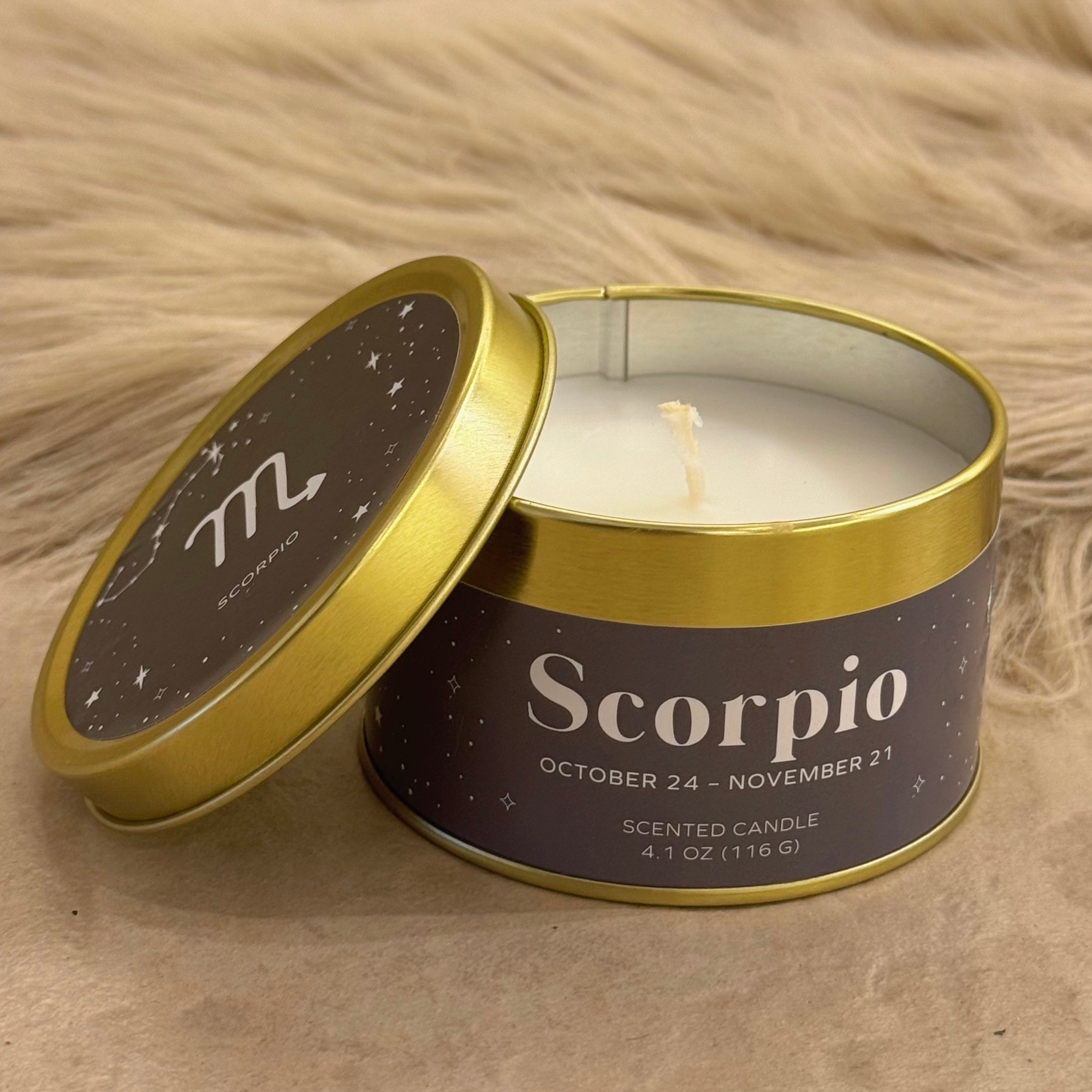 SCORPIO ZODIAC SCENTED candle