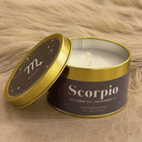 SCORPIO ZODIAC SCENTED candle