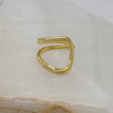 GOLD STEEL ORA ring