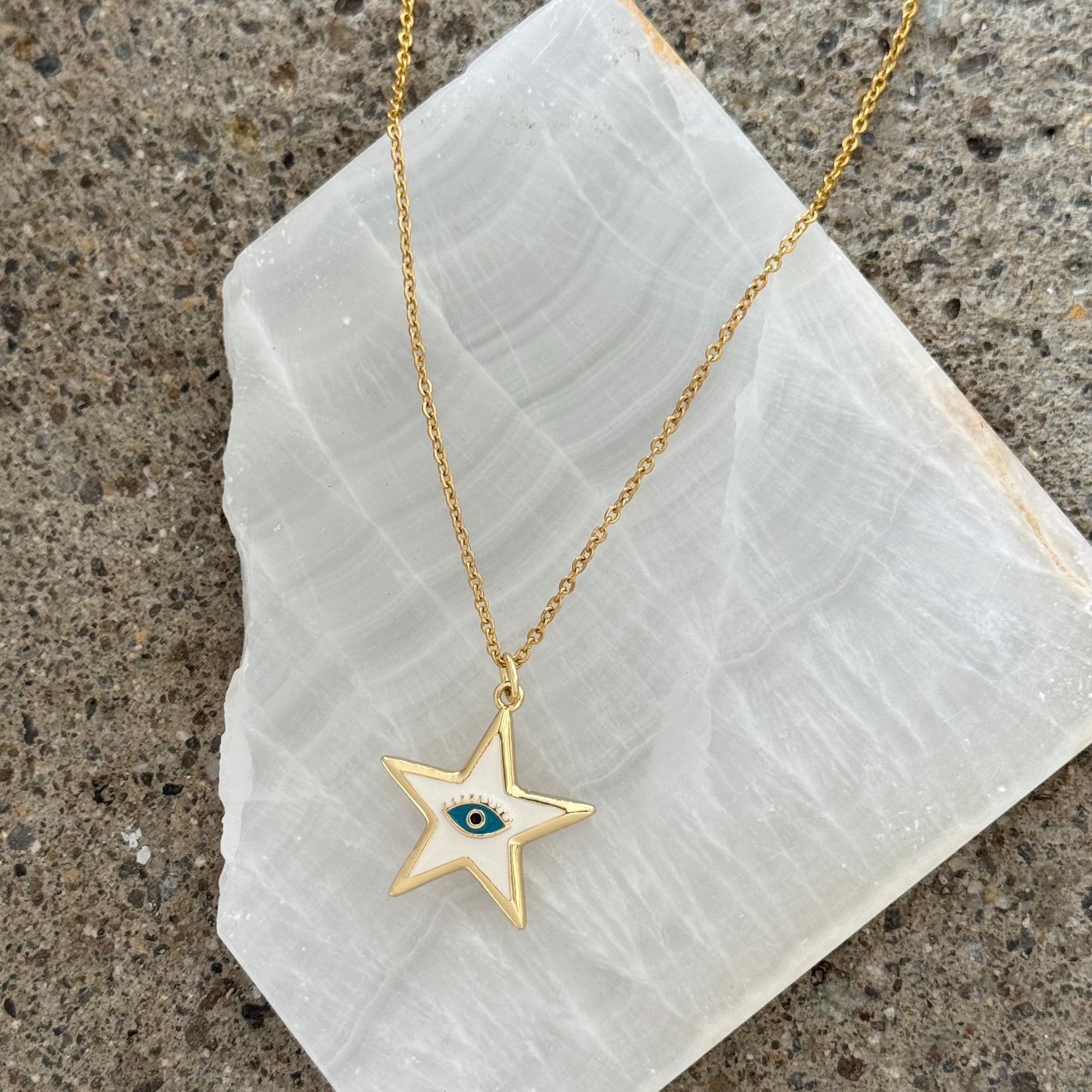 STAR EYE ENAMEL necklace