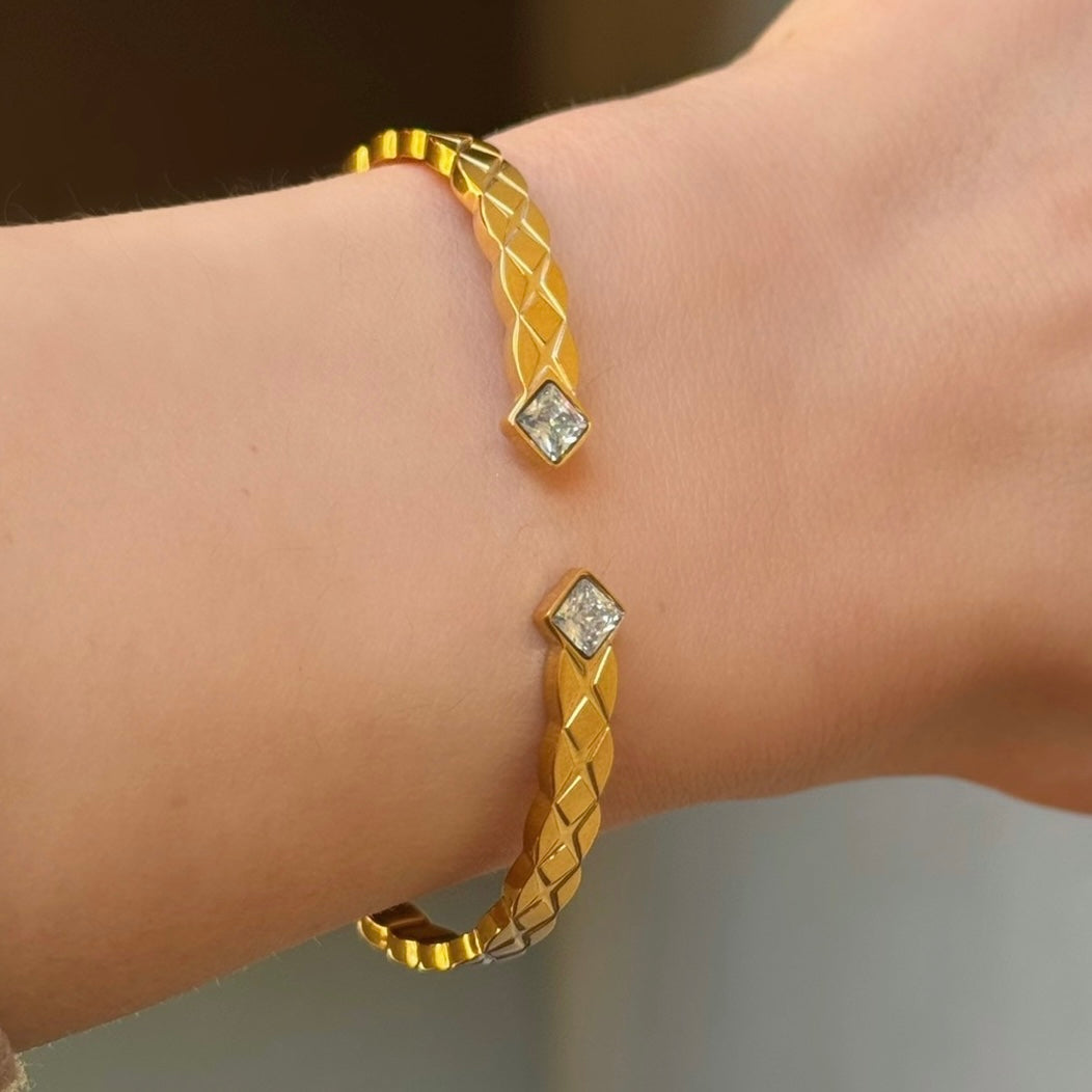 GOLD MILA CRYSTAL bangle