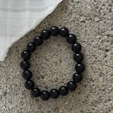 10MM BLACK TOURMALINE 10MM BEADED bracelet