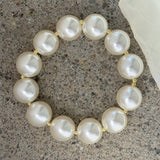 16MM ROUND PEARL BEADED bracelet