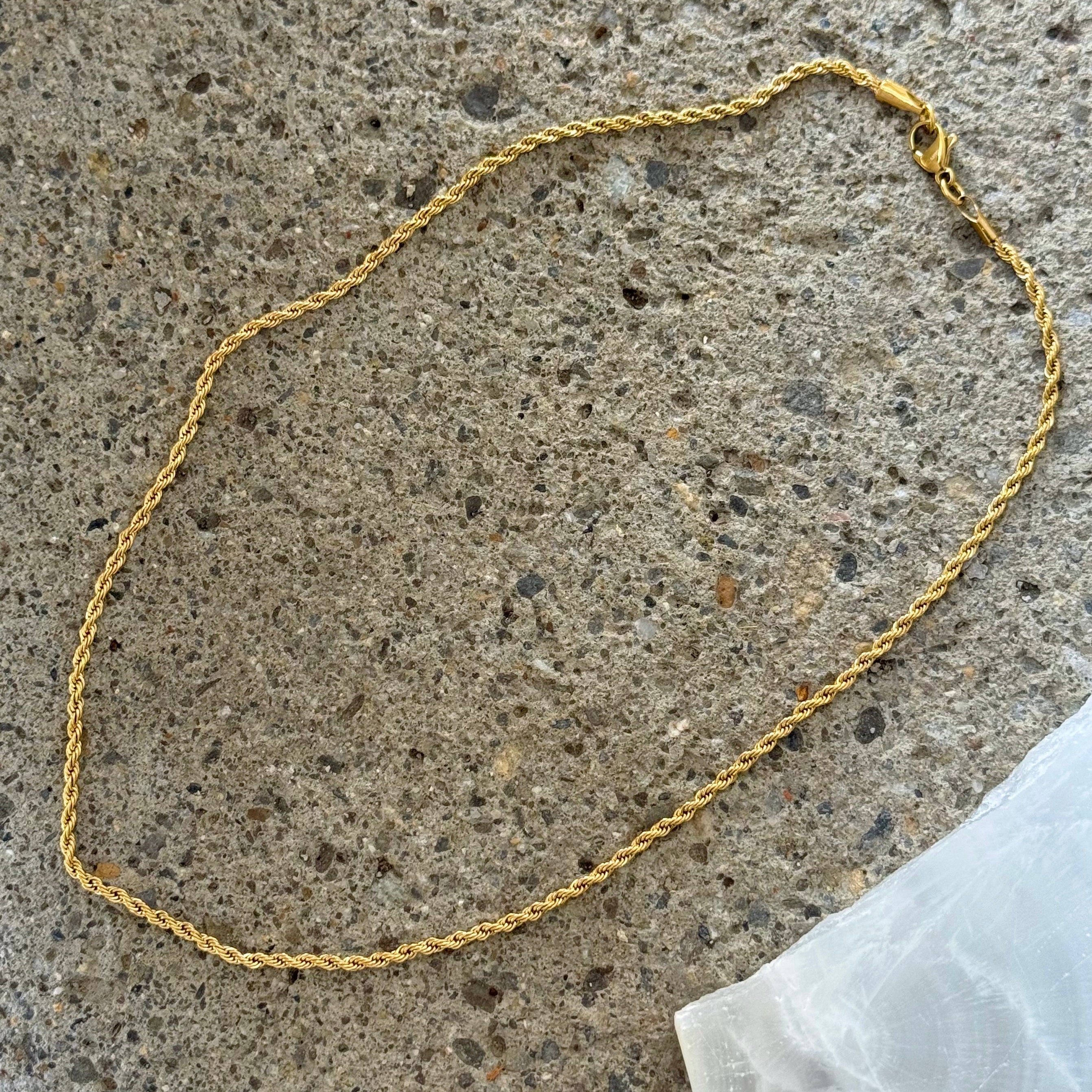 2MM GOLD TWISTED chain