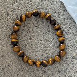 8MM TIGERS EYE BEADED bracelet