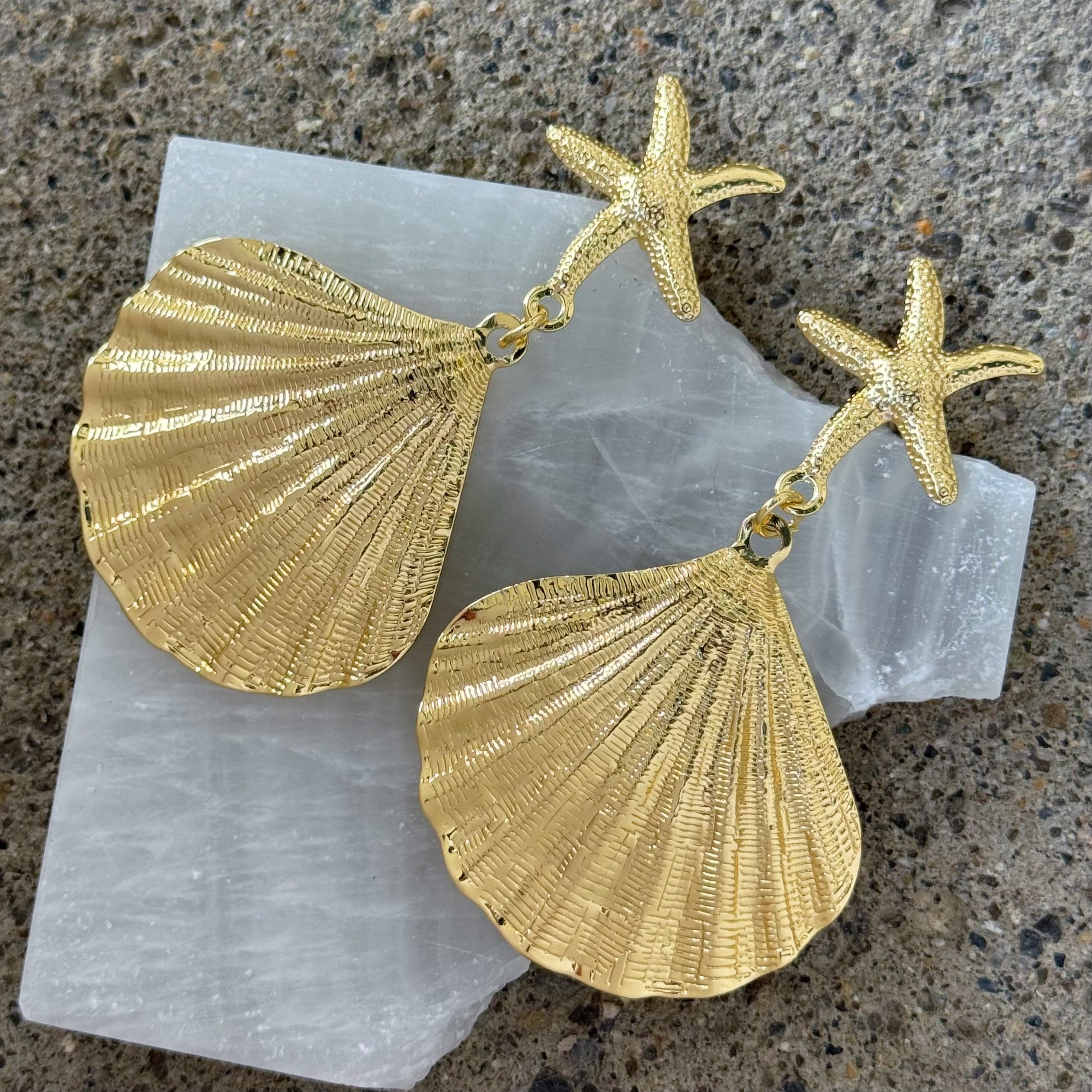 GOLD BY THE SEA earrings