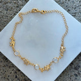 ELEPHANT CLEAR CRYSTAL anklet