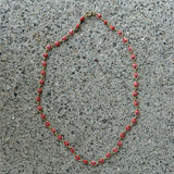 RED EVIL EYE BEADED necklace