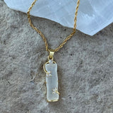 BAMBOO WHITE JADE necklace