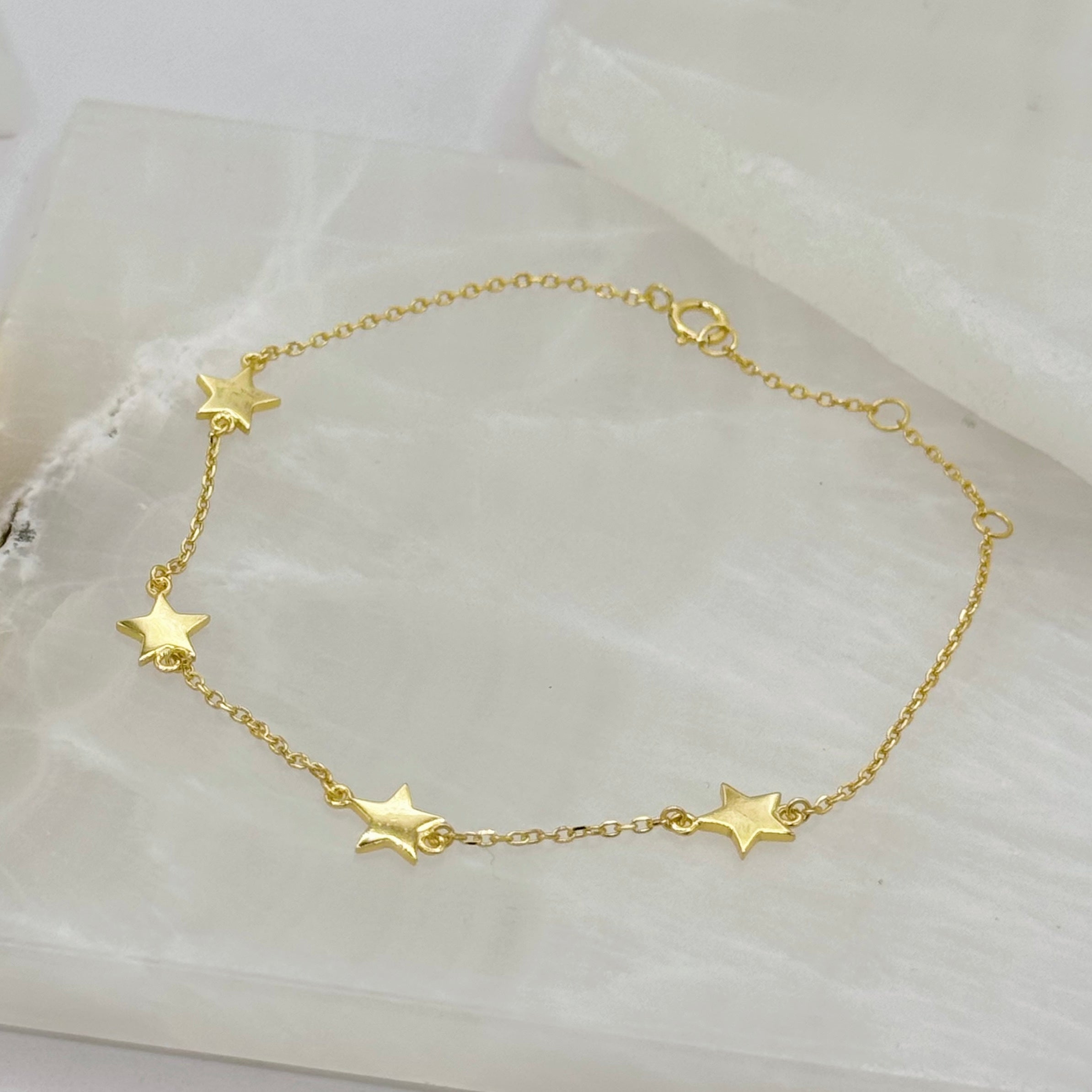 GOLD DAINTY STARS bracelet