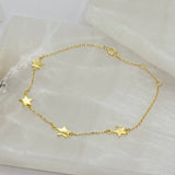 GOLD DAINTY STARS bracelet